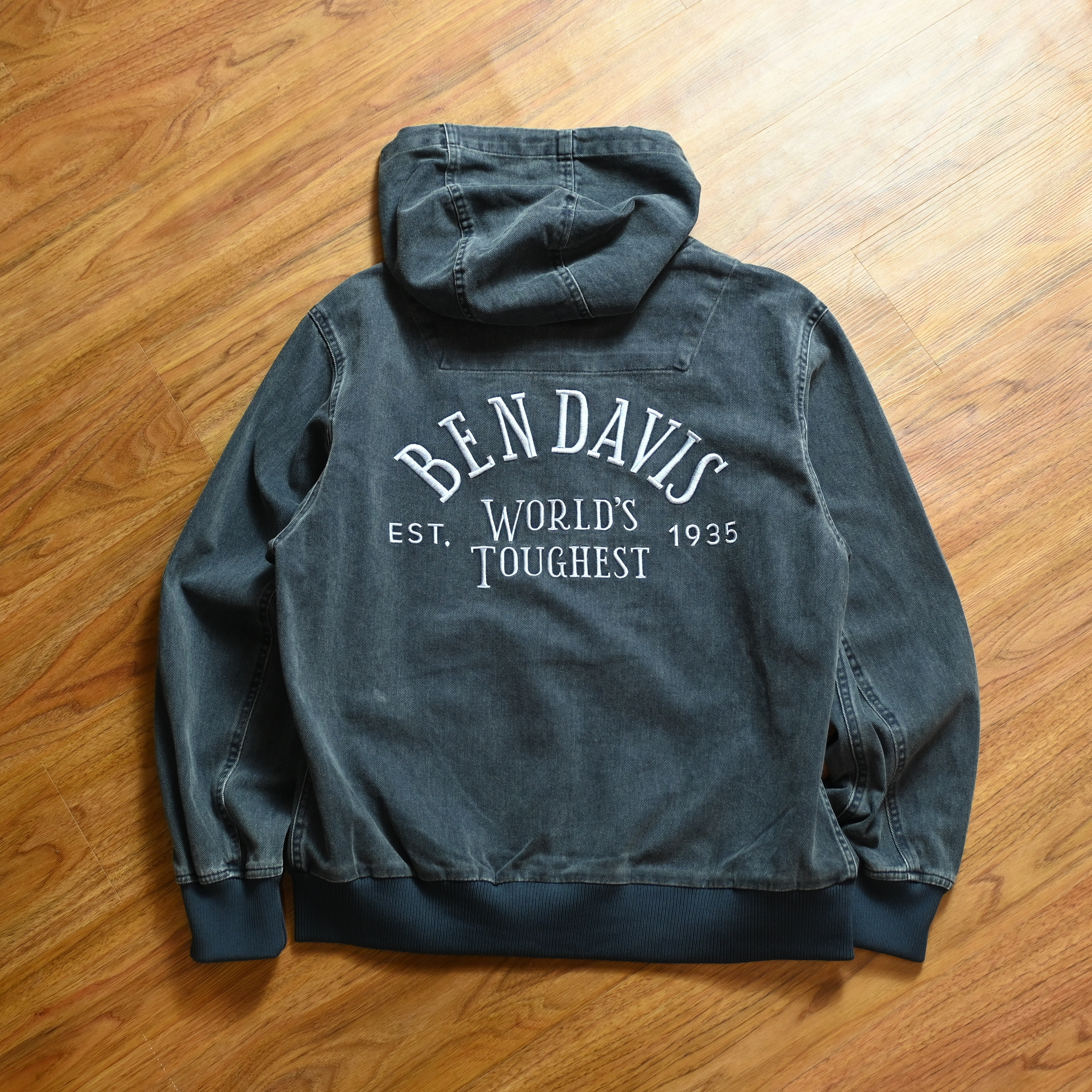 Ben Davis JP Faded Twill Zip Light Denim Jacket