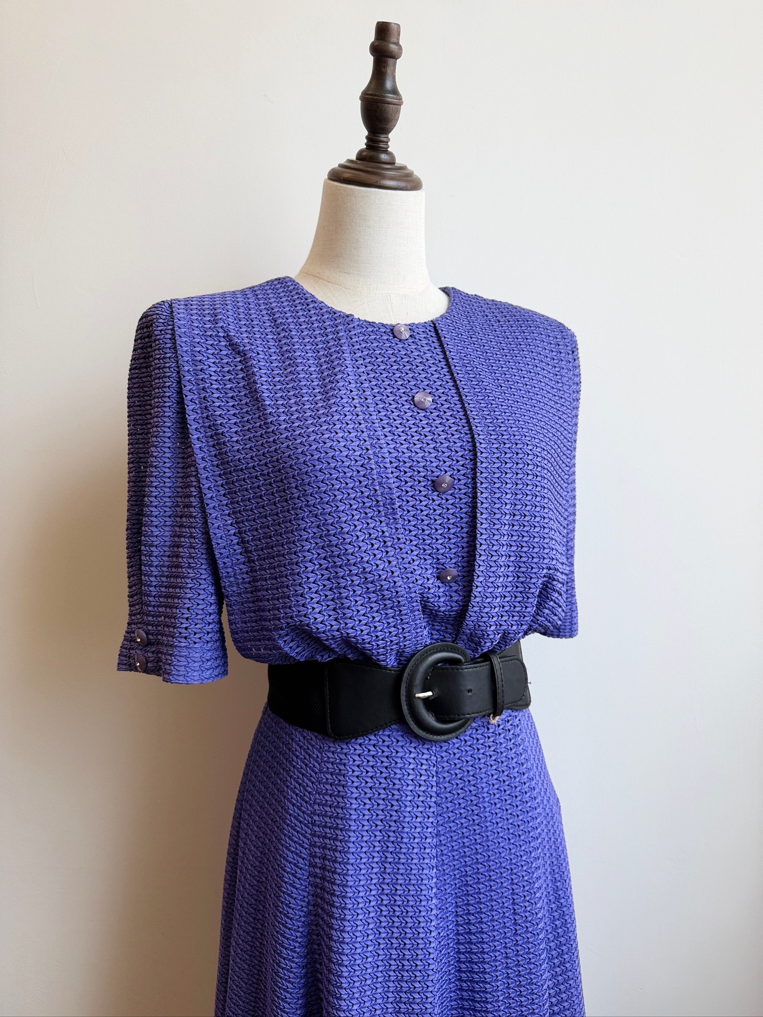 Made-in-Japan "Violet Waltz" Vintage Dress
