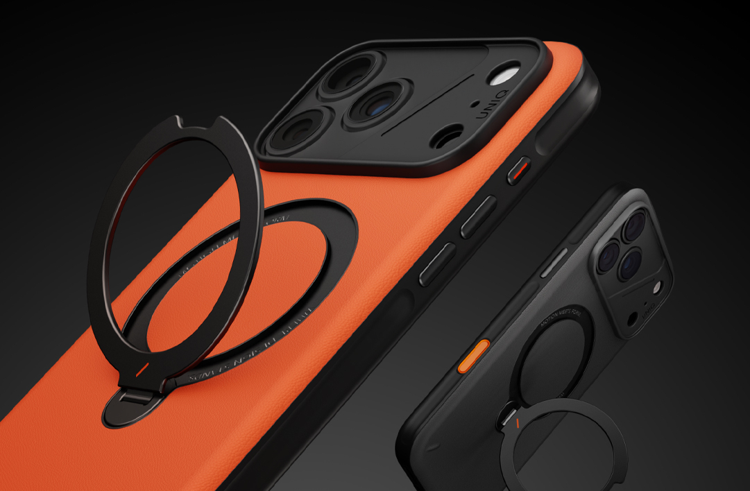 UNIQ Elix iPhone 18 系列防刮矽膠旋轉支架防摔磁吸手機殼