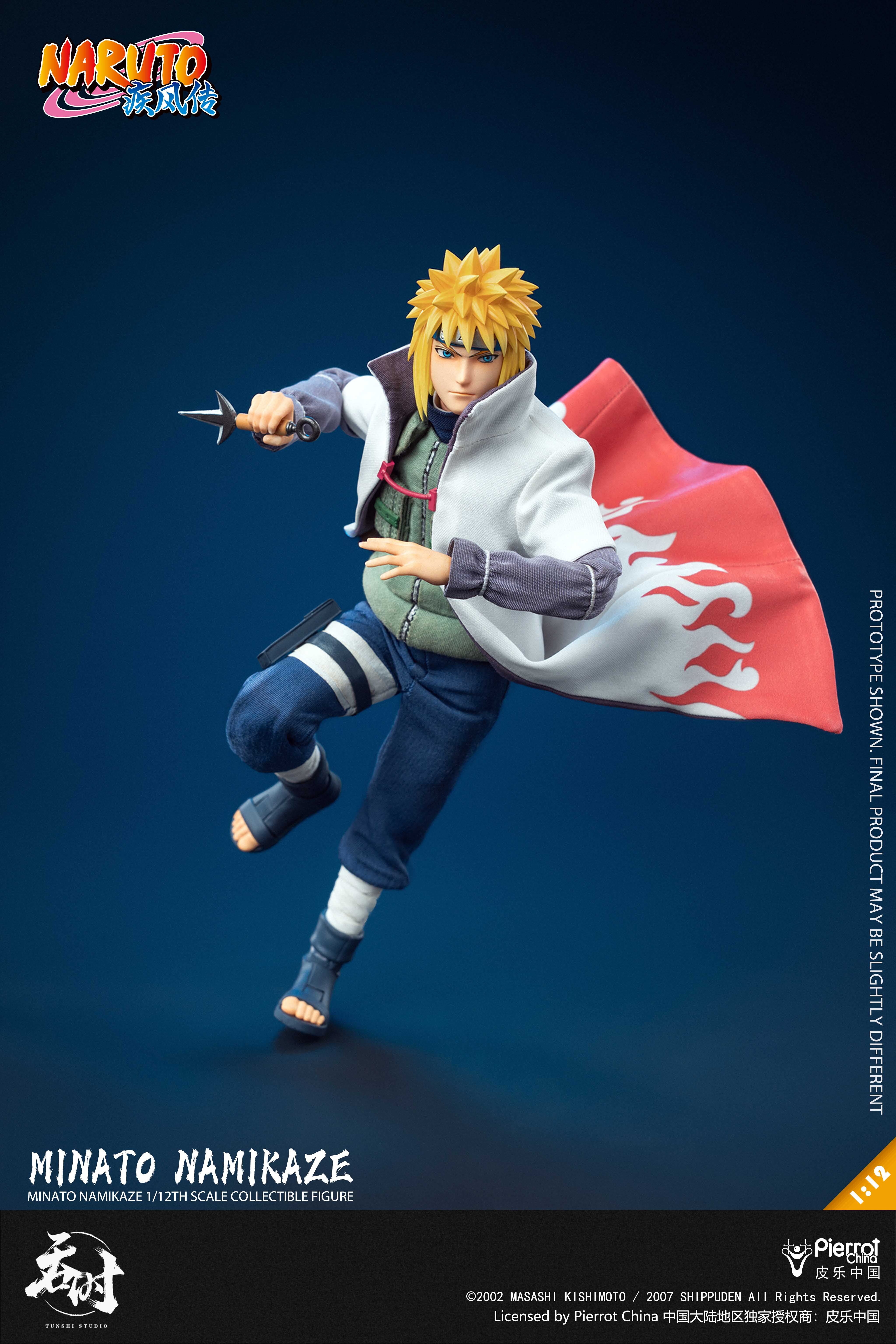 (Pre-Order) Tunshi Studio - Naruto: Shippuden 1/12 Minato Namikaze Clothed Action Figure
