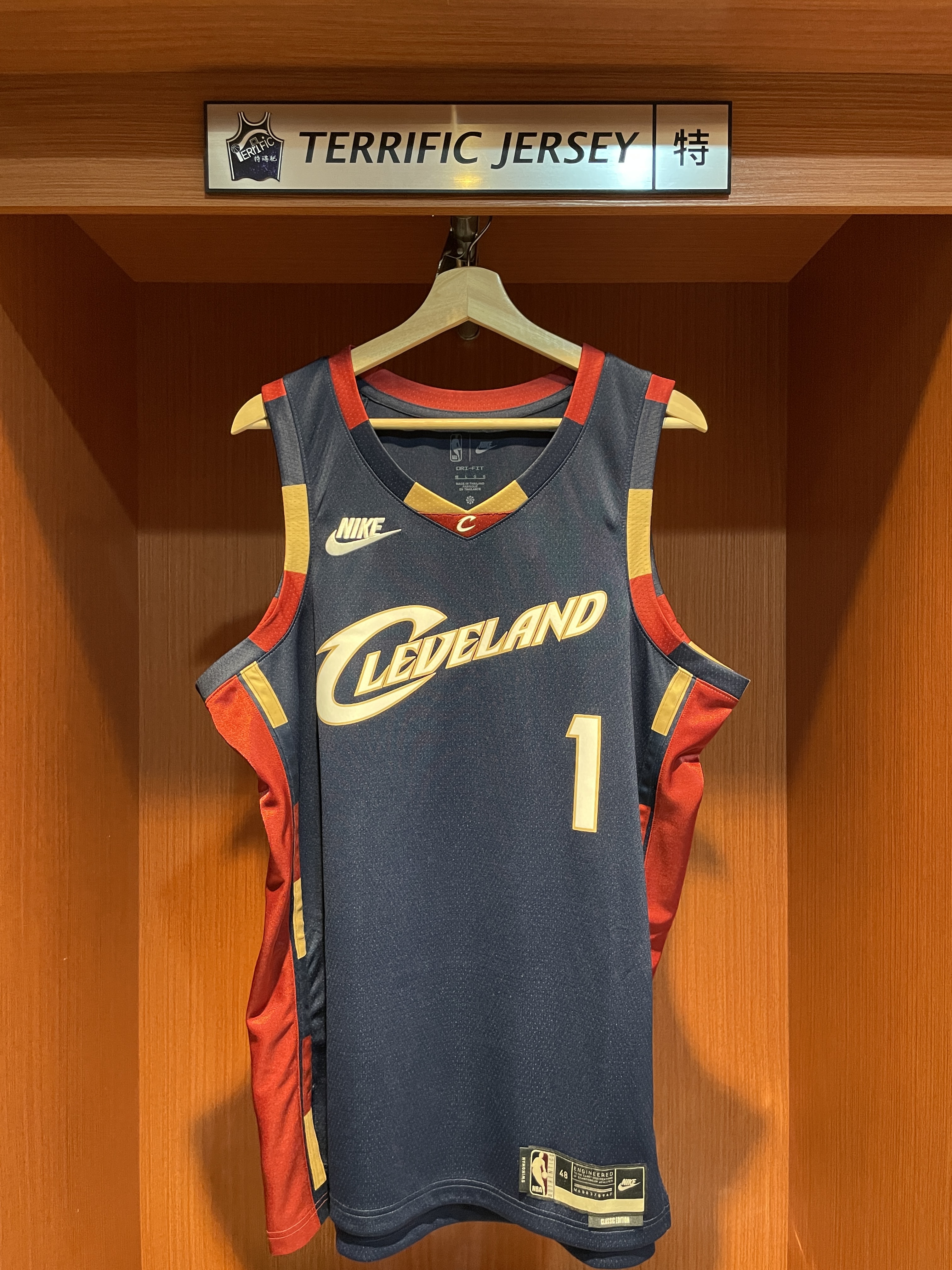 NBA球衣 James Harden 克里夫蘭騎士 復古深藍 HWC Nike Swingman 球迷版 熱轉印 全新