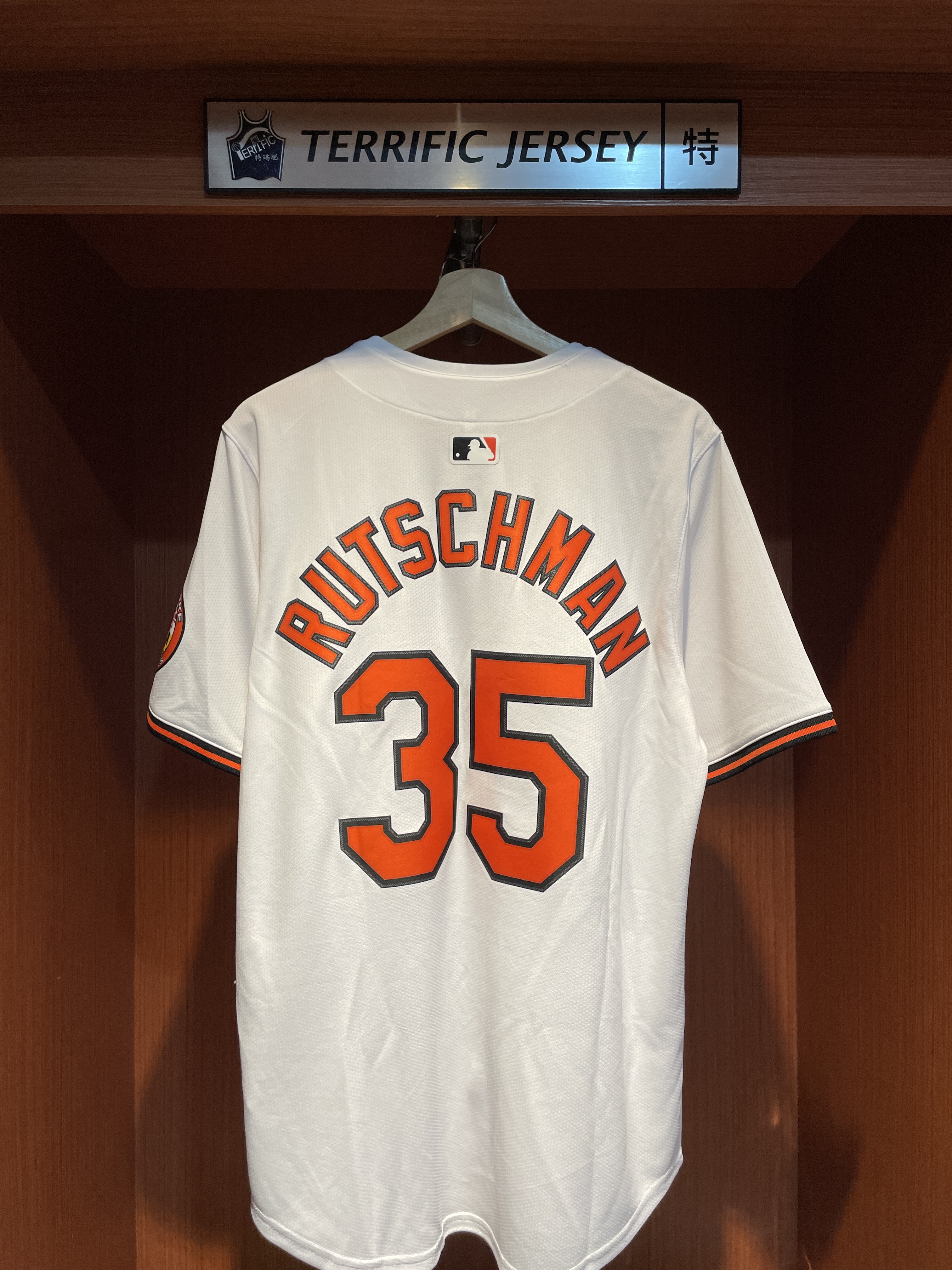 MLB球衣 Adley Rutschman 巴爾的摩金鶯白 Home Nike Limited Player Name Jersey 球迷版 熱轉印 全新