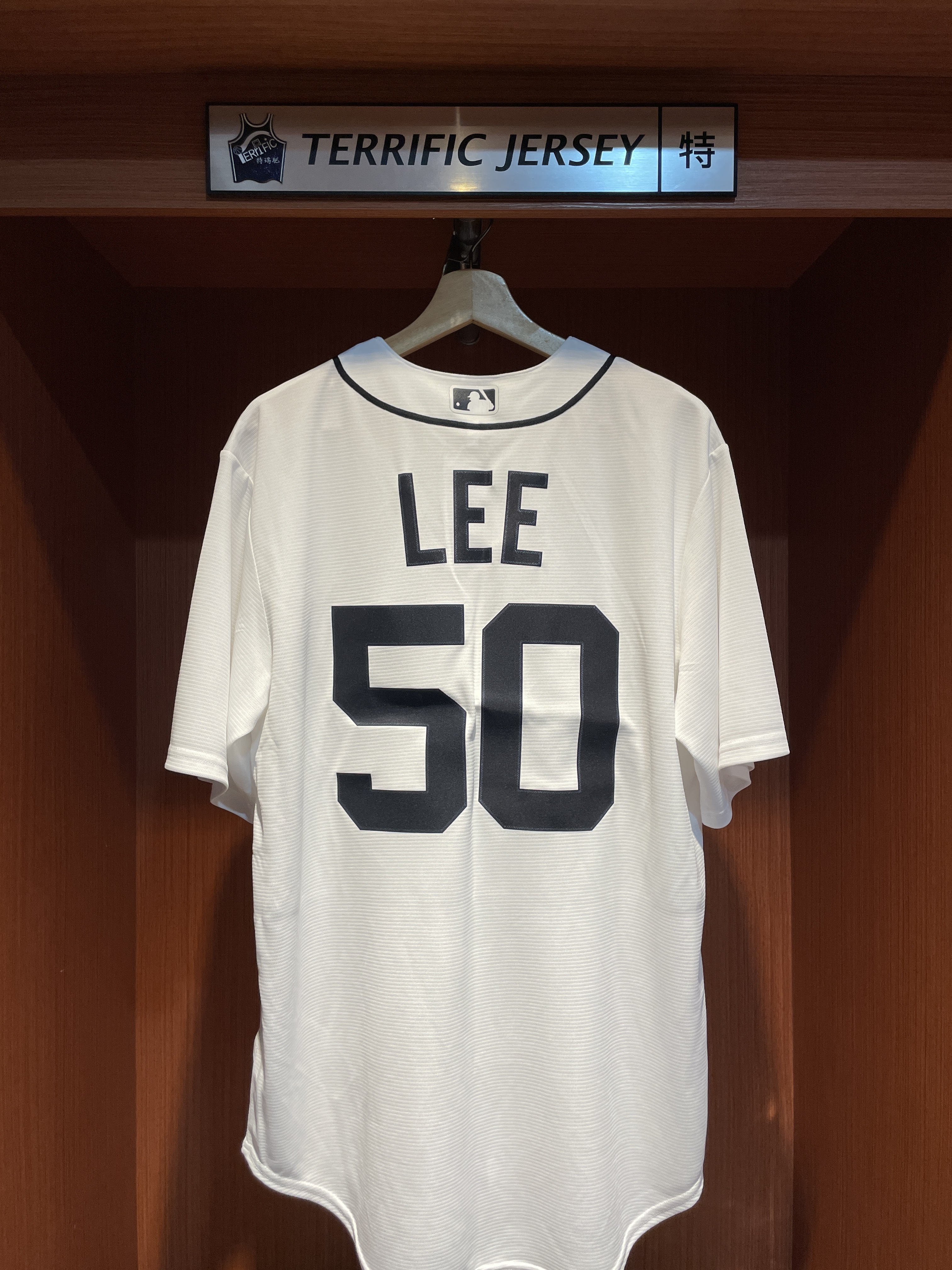 MLB球衣 Hao Yu Lee 底特律老虎白 李灝宇 Home Nike Replica Player Name Jersey 球迷版 熱轉印 全新