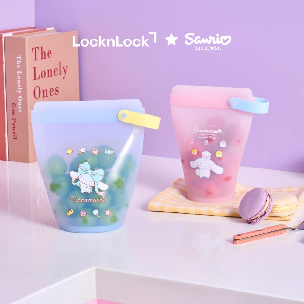 LocknLock X Sanrio Silicone Zippper Bag