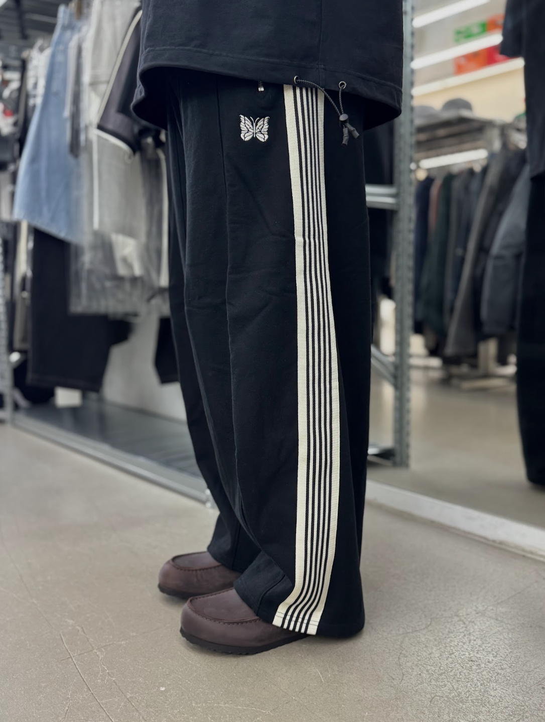 Needles x LHP HD Track Pants Cotton Jersey  - Black| SX1530
