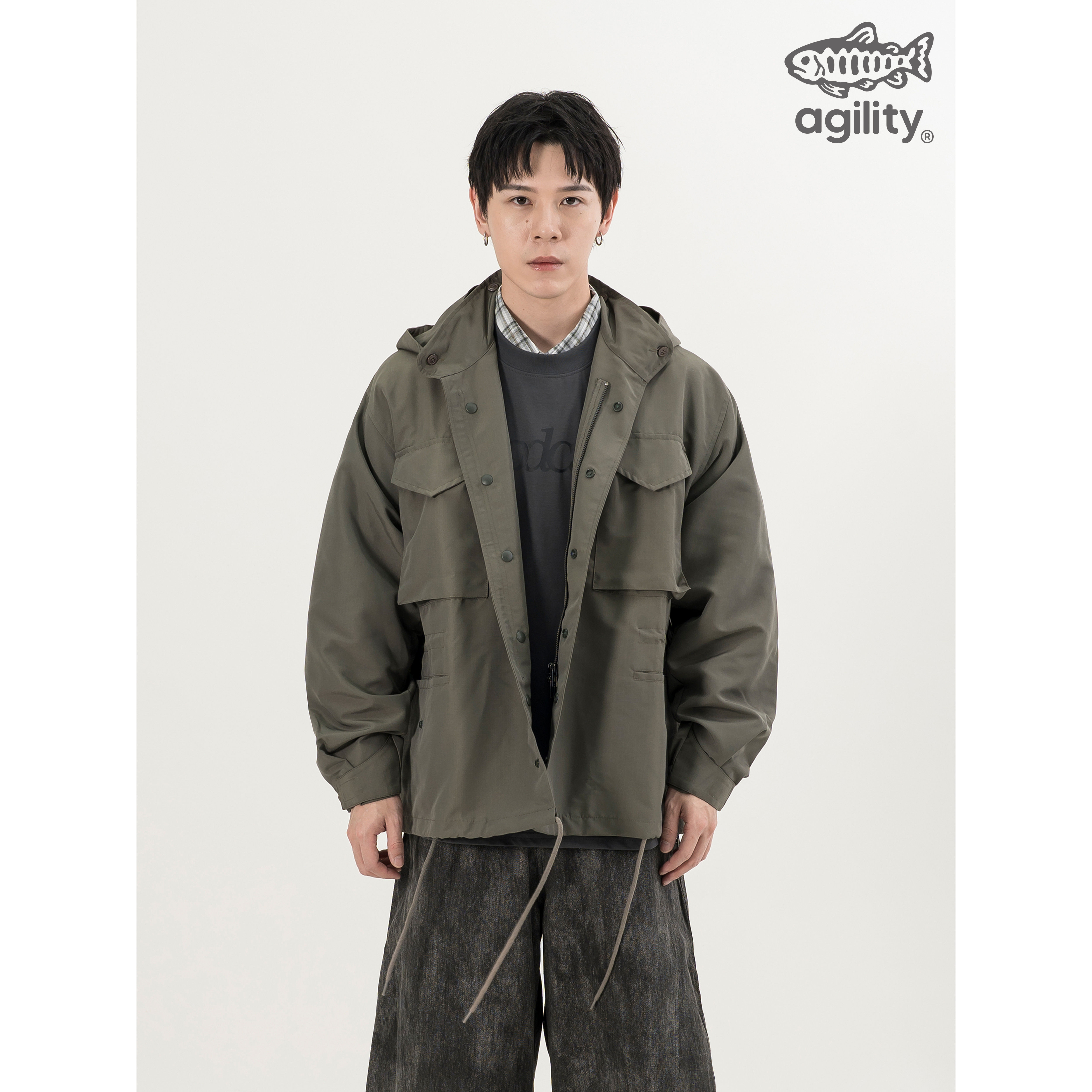 AGILITY Nylon Ripstop M65 Jacket 可拆連帽 立領軍外套 [N65]