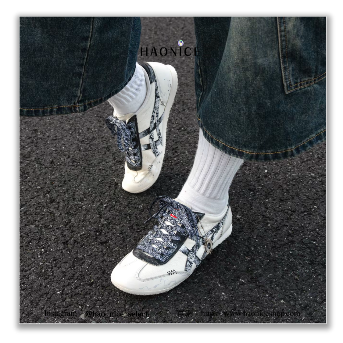 【HAO NICE】國外限定款🎨Onitsuka Tiger 鬼塚虎 Machu Racer 萬花筒剪影 黑白 復古運動鞋 休閒鞋