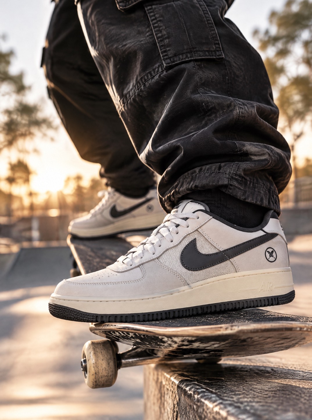 【APAIR】預購 Yuto Horigome x Nike AIR FORCE 1 SB 滑板冠軍 聯名 灰黑 IO8439-100