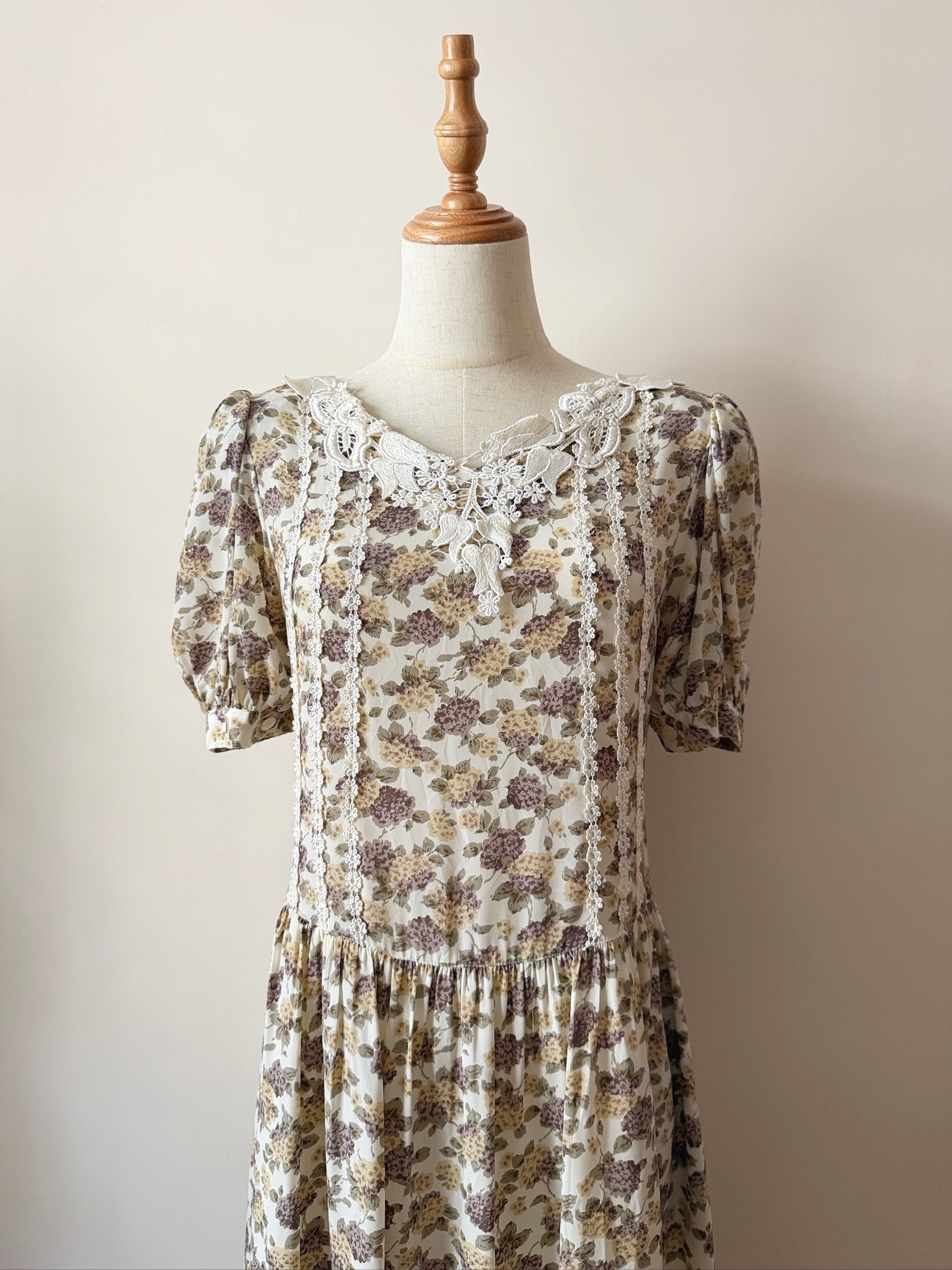 Hydrangea Afternoon Vintage-Style Dress