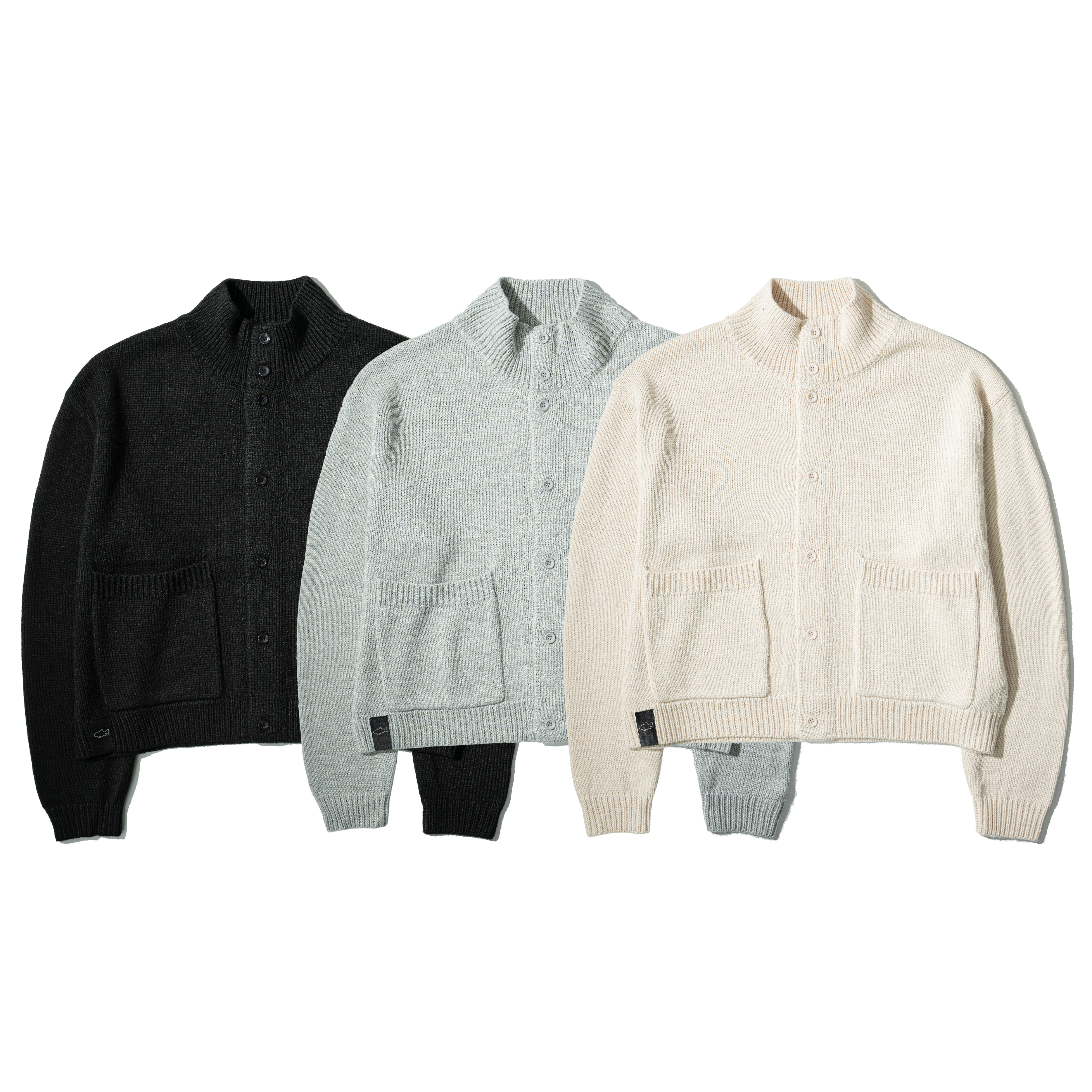 AGILITY Stand Collar Knit Jacket 立領 排扣 針織外套 [KW-B]