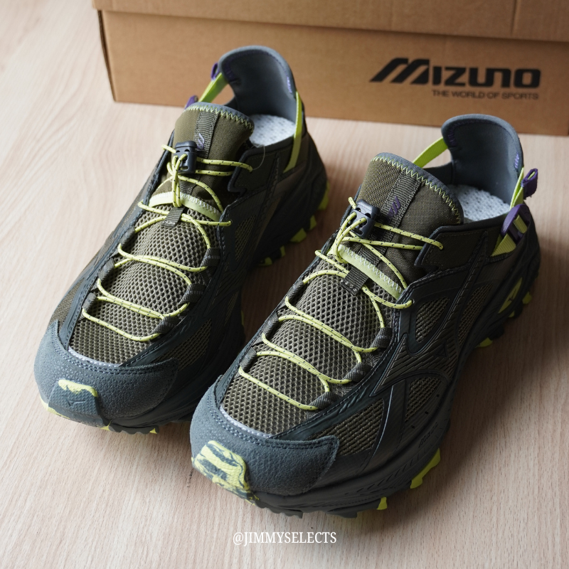 【代購】Mizuno Racer Trail Low Top River Trekking Shoes Unisex Brown Green D1GH261202