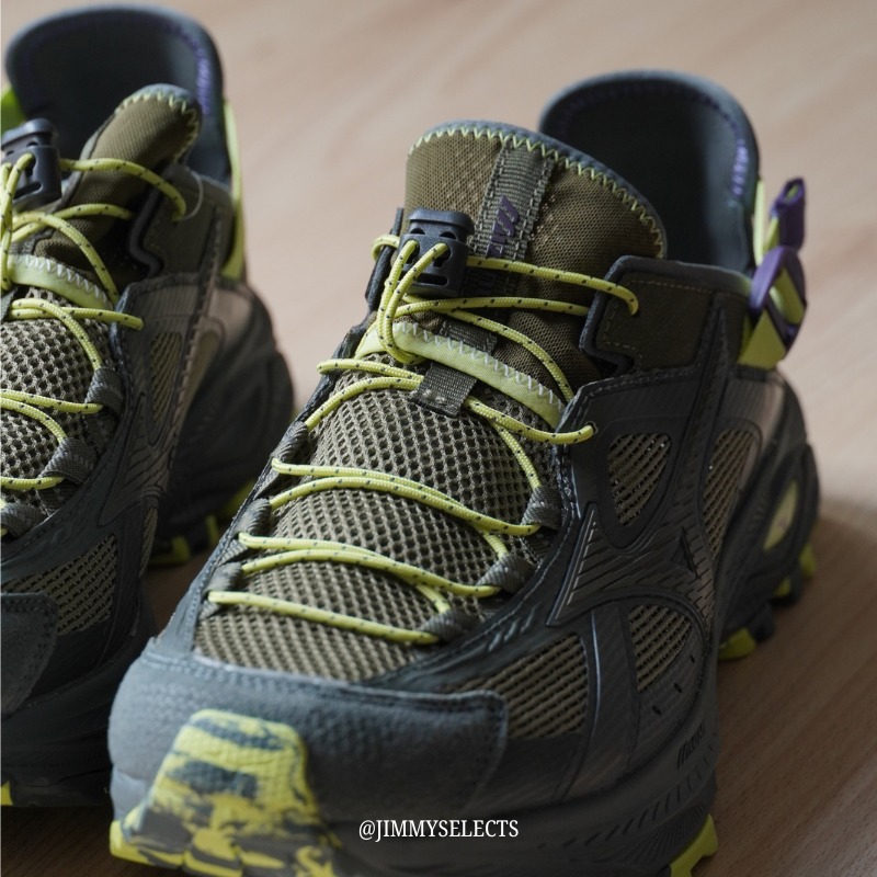 【代購】Mizuno Racer Trail Low Top River Trekking Shoes Unisex Brown Green D1GH261202