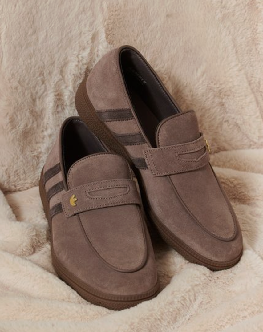 [預購] SNIDEL × adidas 別注 HANDBALL SPEZIAL LOAFER 麂皮樂福休閒鞋