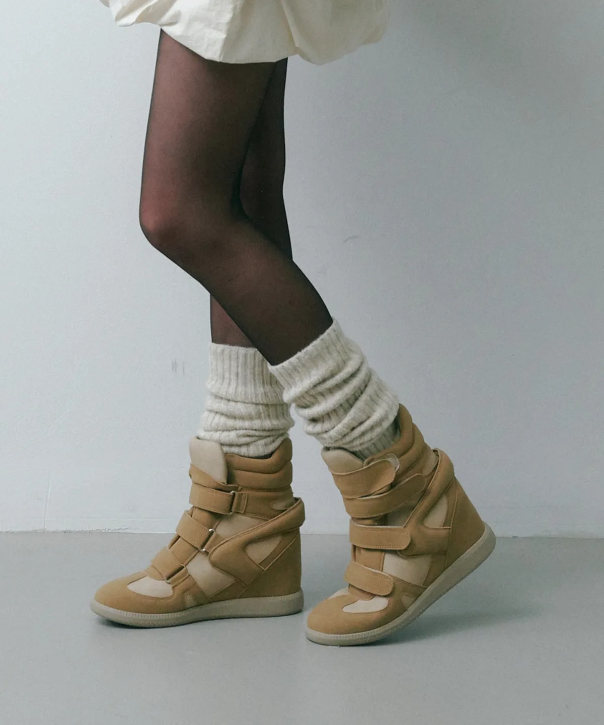 SALT AND CHOCOLATE Cade Wedge Sneakers