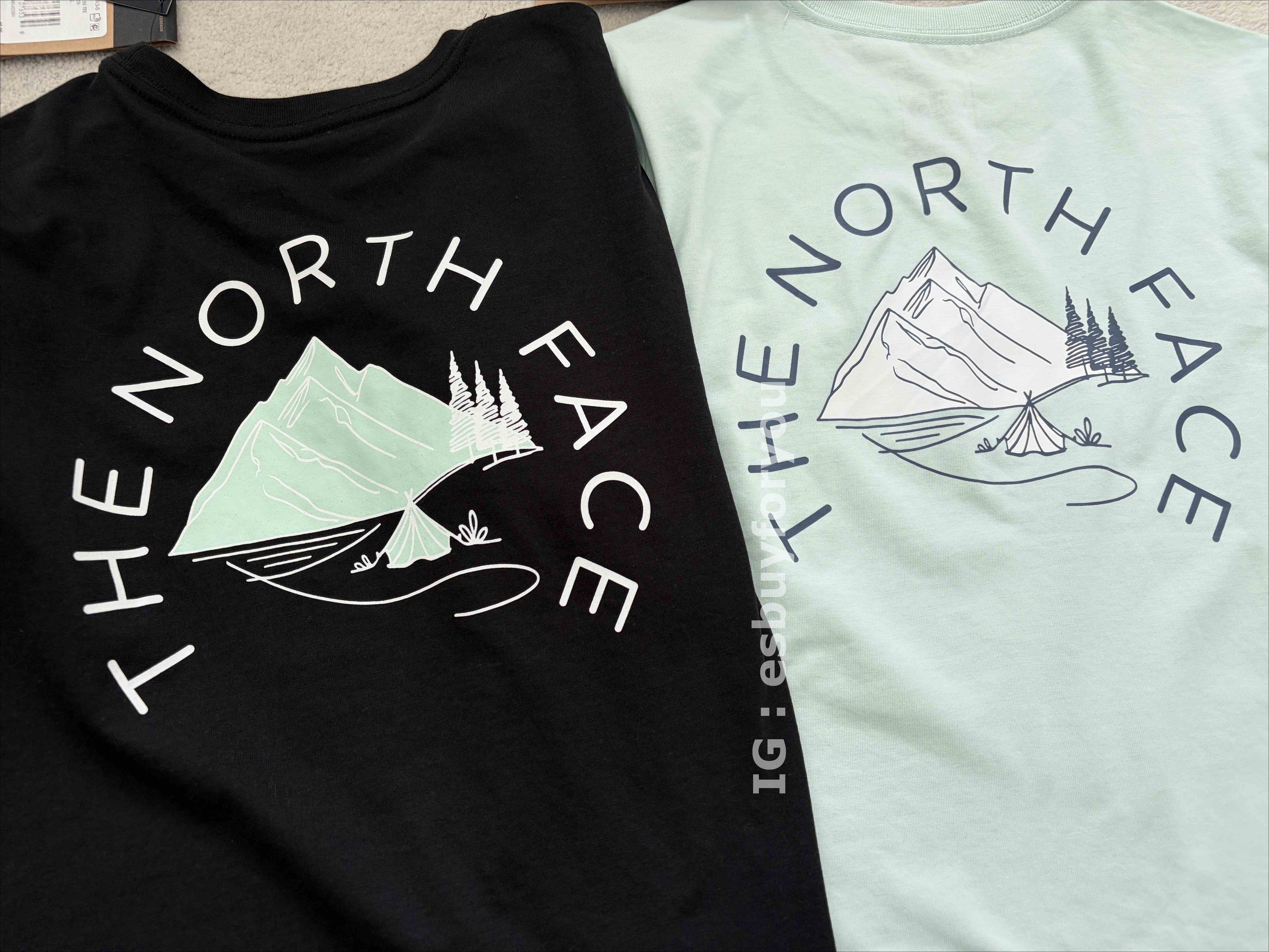 THE NORTH FACE 女大人 露營圖案 正反圖  短TEE (正常版) (2色)