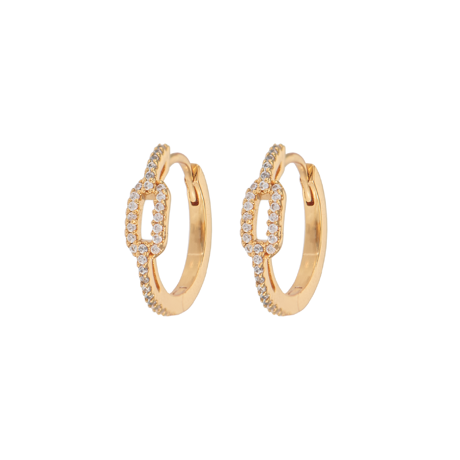 MEDIUM CHAIN HOOPS｜Emilia