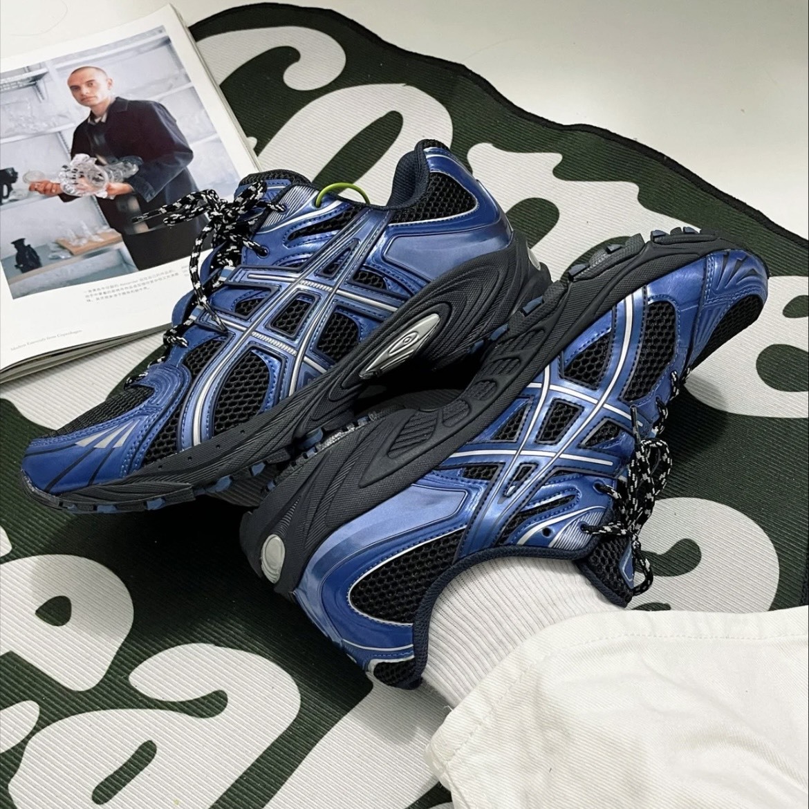 【代購】ASICS GEL-KAHANA TR NEXUS 亮面復古增高休閒鞋 男女同款 皇家藍