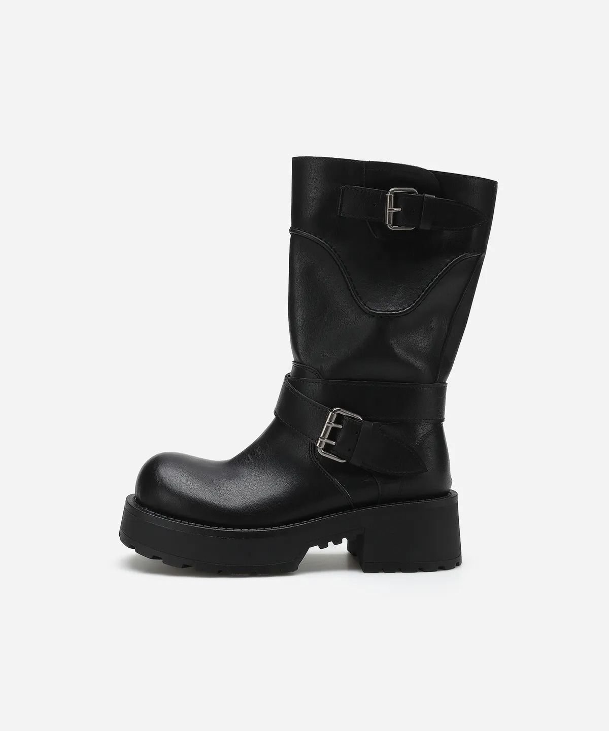 SALT AND CHOCOLATE Borrow Buckle Mid Boots