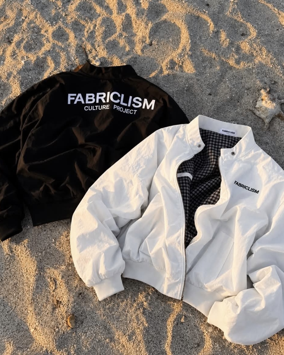 <限時折扣> 越南 FABRICLISM 雙層 格紋內裡 刺繡 扣領 防風 外套 兩色