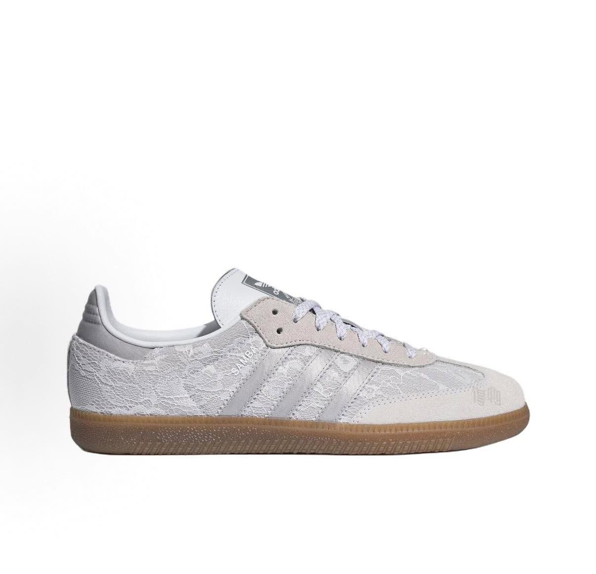 Adidas originals SAMBA OG 愛迪達 白灰 蕾絲 女鞋 德訓鞋 KH7841