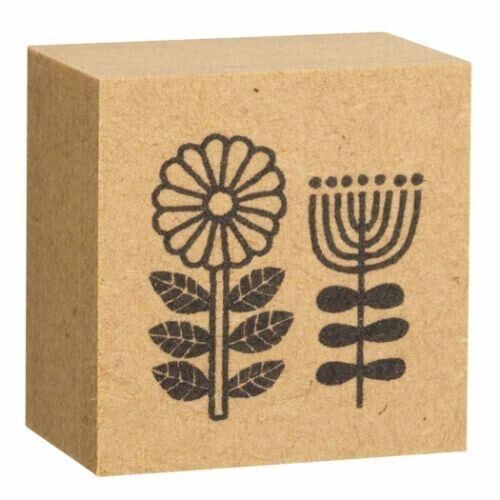 DECOLE FLOWER WOOD STAMP