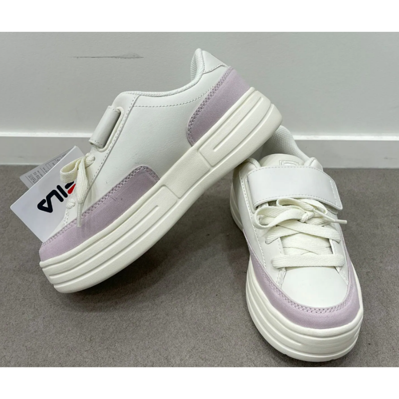 HOT-CCG0913-155 -FILA1TM01375D厚底粉紅邊鞋 250 (A155)