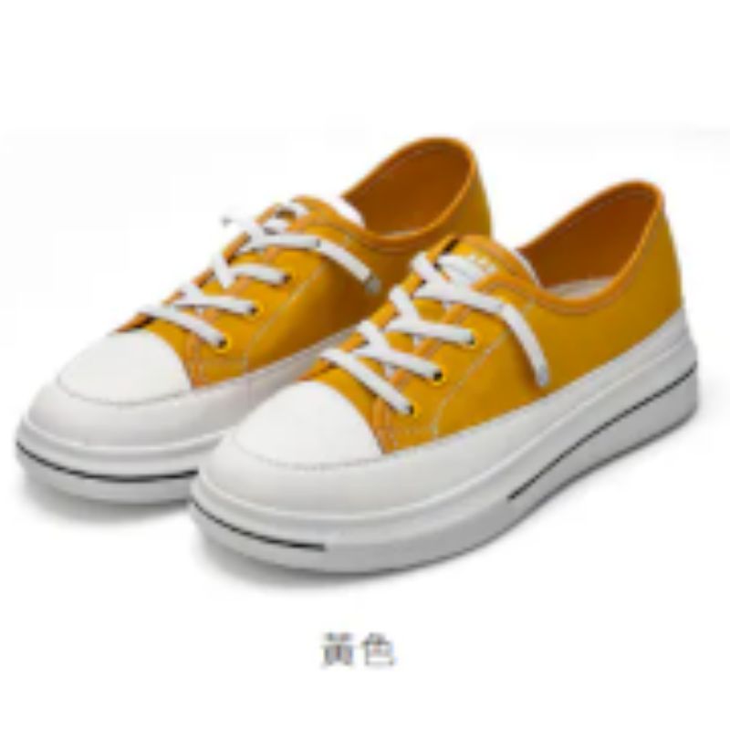 HOT-CCG0913-175 HANAHAII厚底馬卡龍帆布鞋 黃36 (次品) (A175)