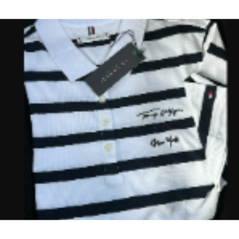 HOT-CCG0913-194 Tommy深藍白間圓領Tee XXL (A194)