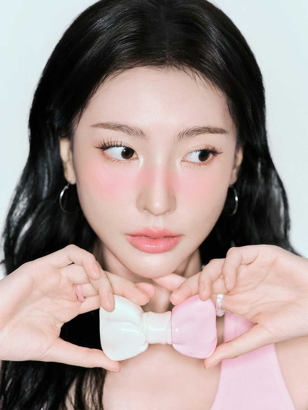 <新配色可愛到不行😭💗> 韓國品牌KEYM 蝴蝶結鑰匙圈水光精華唇釉
