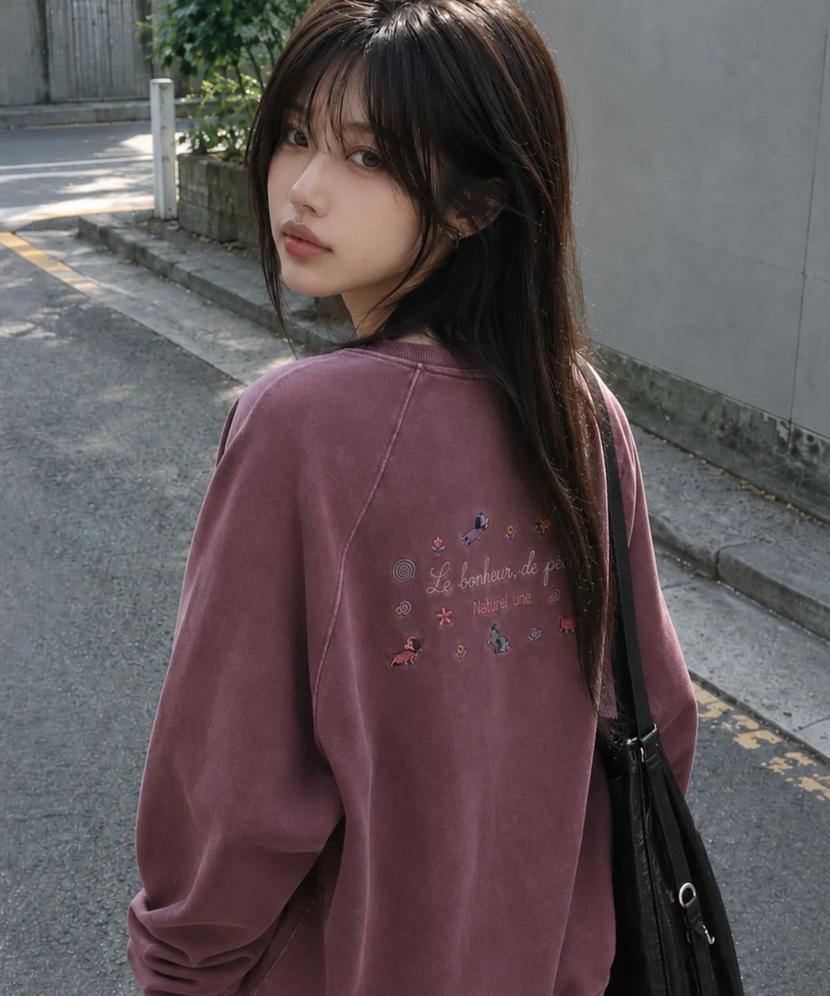 CPGN STUDIO Boner Puppy Pigment Raglan Sweatshirt