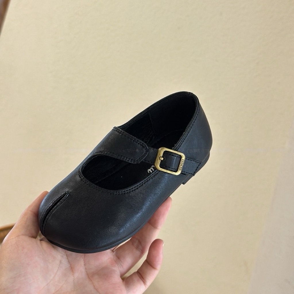 復古金釦娃娃鞋