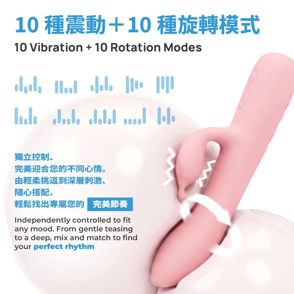 KIKO SilkTouch 強力360度旋轉兔仔按摩震動棒