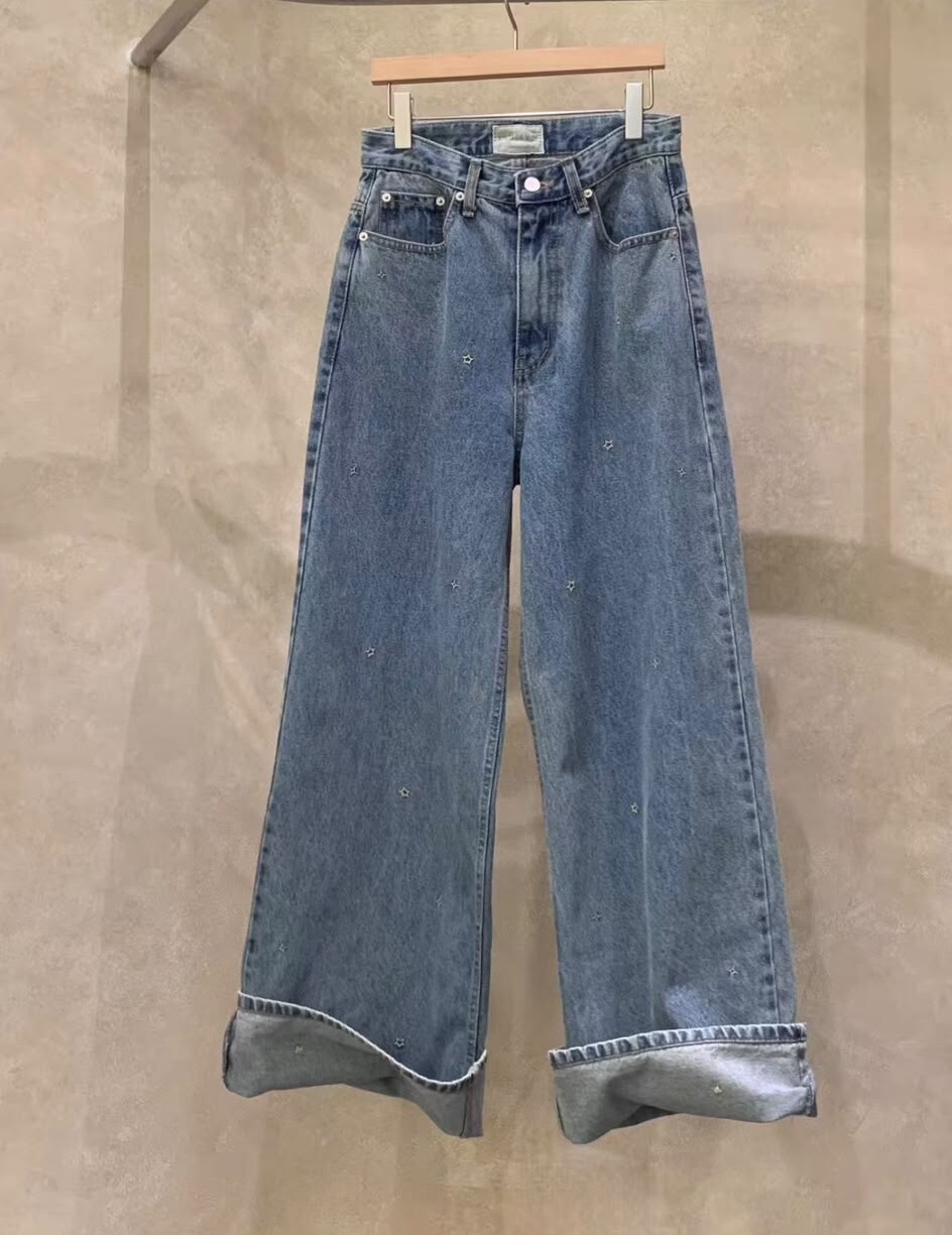 VB12  高腰牛仔褲 👖 S: 腰26 HIP40 長44 / M:腰27 HIP41 長44.5 / L:腰28 HIP42 長45 $599