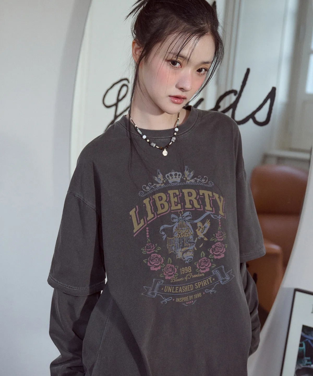 CPGN STUDIO Liberty Rose Layered Pigment Long Sleeve