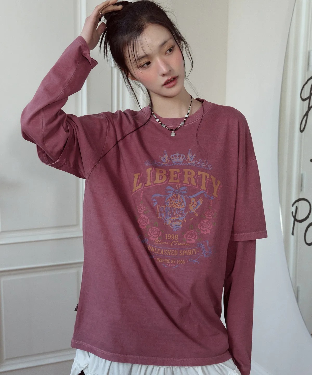 CPGN STUDIO Liberty Rose Layered Pigment Long Sleeve