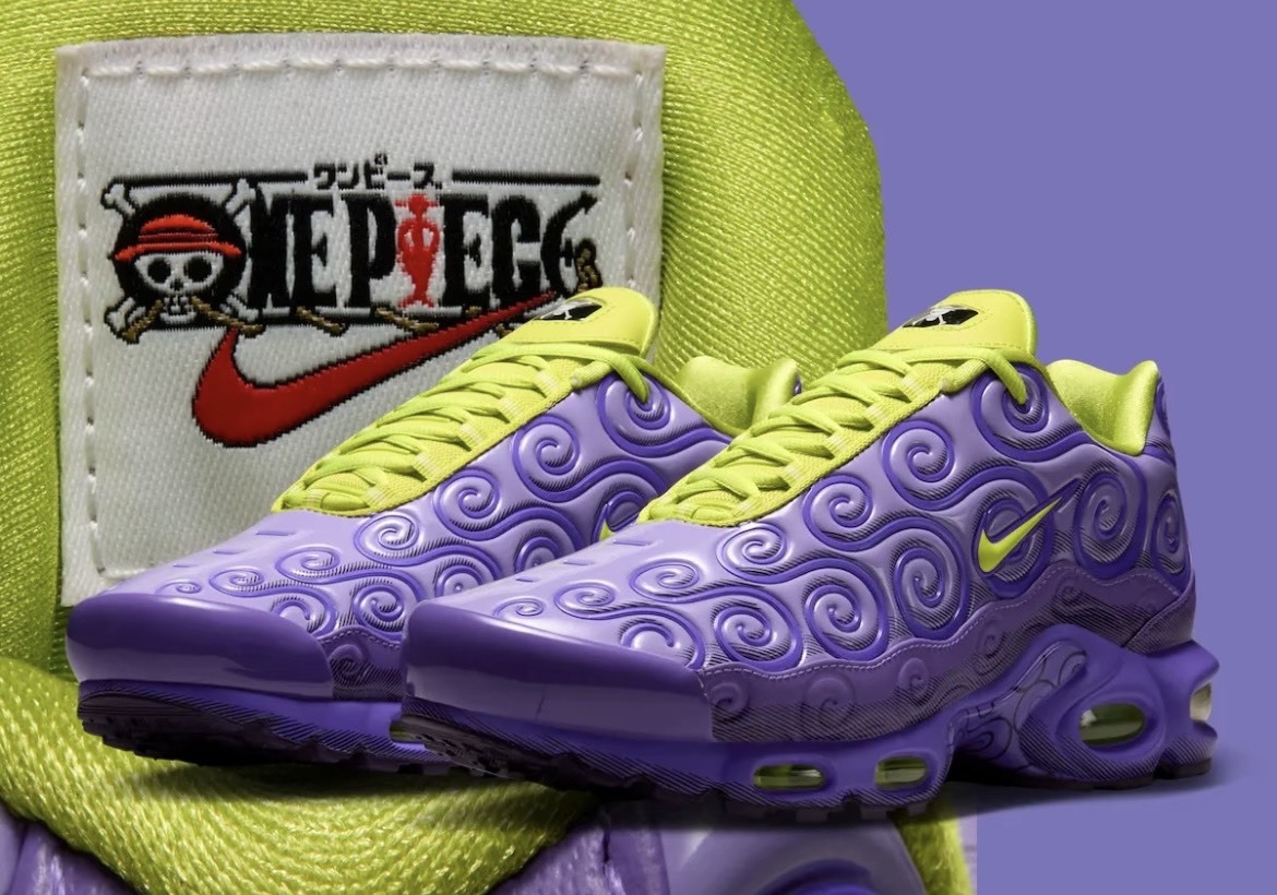 【代購】Nike × ONE PIECE Air Max Plus「Gomu Gomu」海賊王聯名跑鞋 紫黃