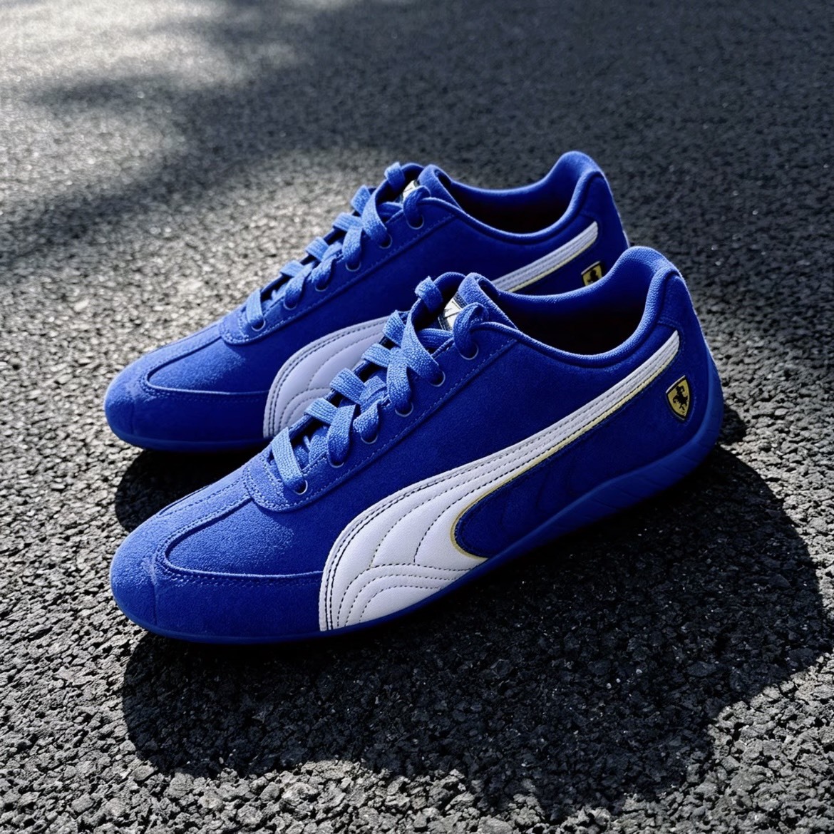【代購】PUMA × Scuderia Ferrari Speedcat Miami 賽車薄底休閒鞋 男女同款 藍色