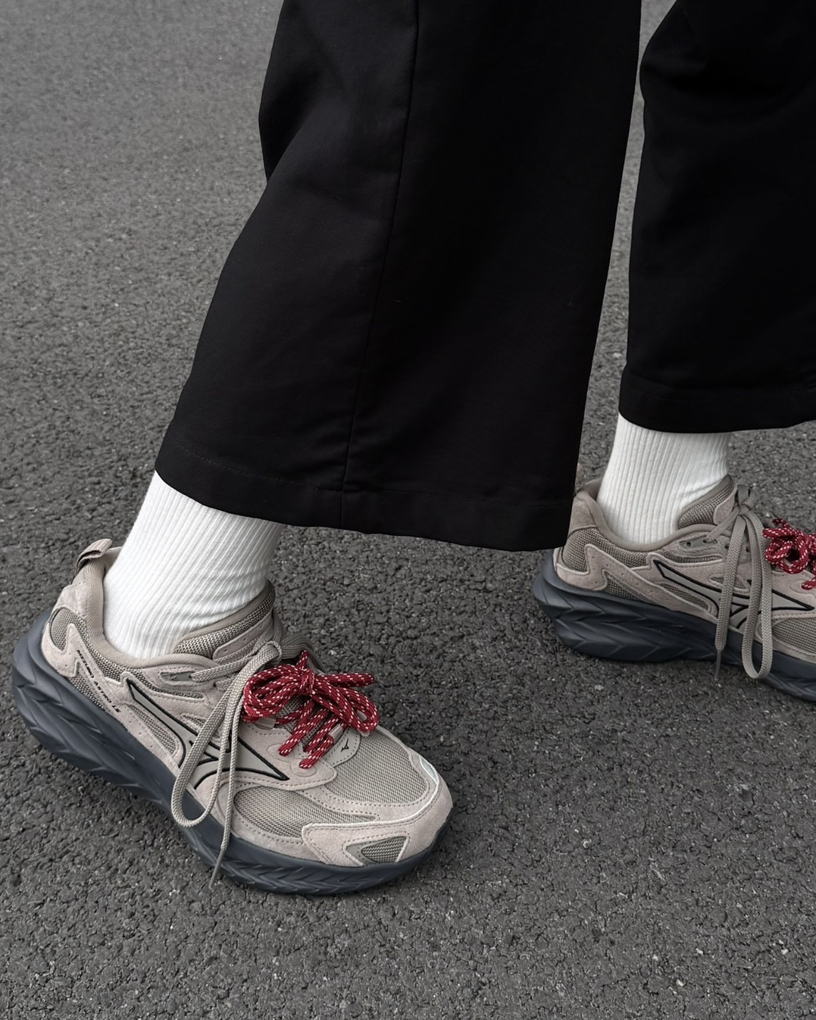 Mizuno Astro LS 機能 緩震 麂皮 復古 增高 輪胎底 厚底 沙丘棕