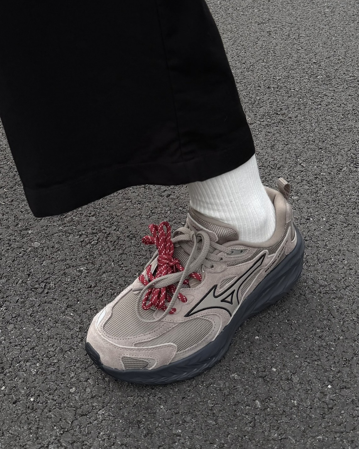 Mizuno Astro LS 機能 緩震 麂皮 復古 增高 輪胎底 厚底 沙丘棕