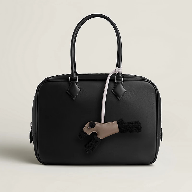 Hermes Budy charm Noir / Etoupe / Mauve Pâle