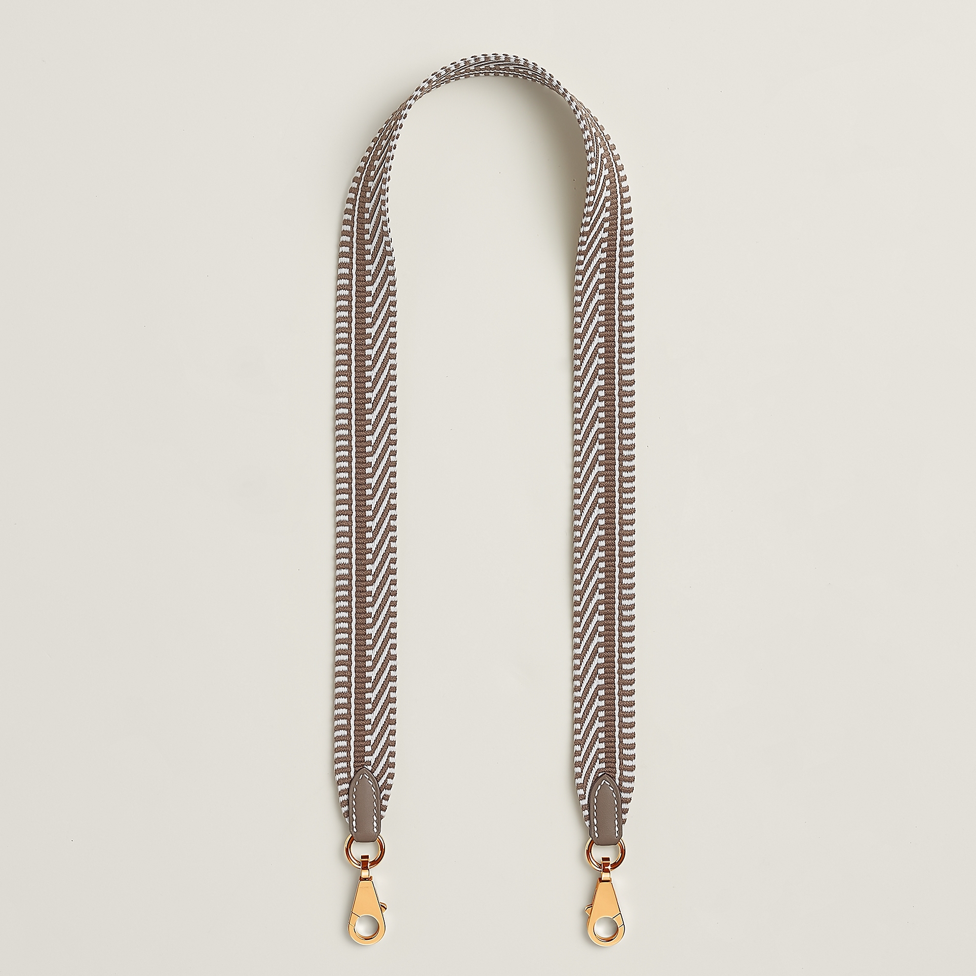 Sangle Cavale 25 mm bag strap Gris Pâle / Étoupe / Étoupe