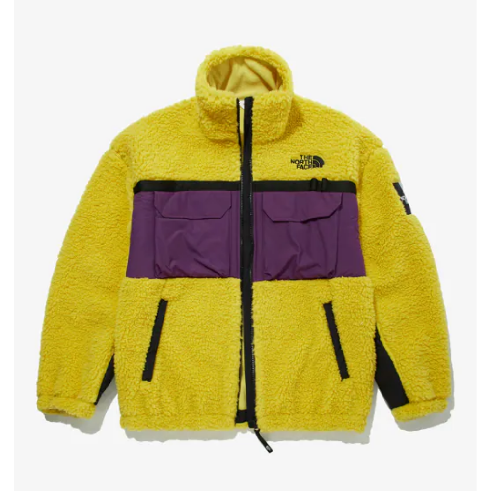 HOT-CCG0913-163 TheNorthFace黃配紫厚外套 XL (A163)