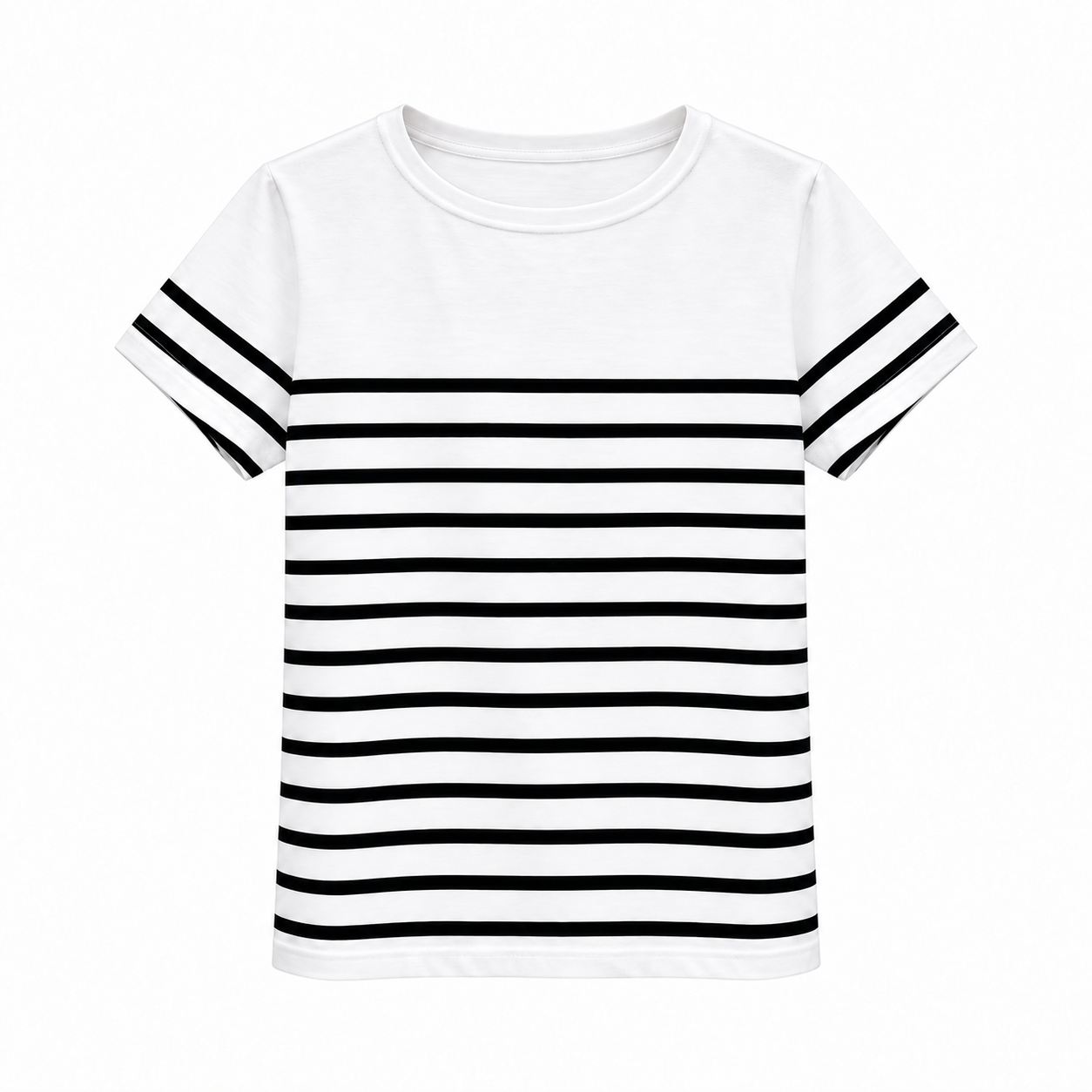 France T-shirt 特殊款白底條紋短袖