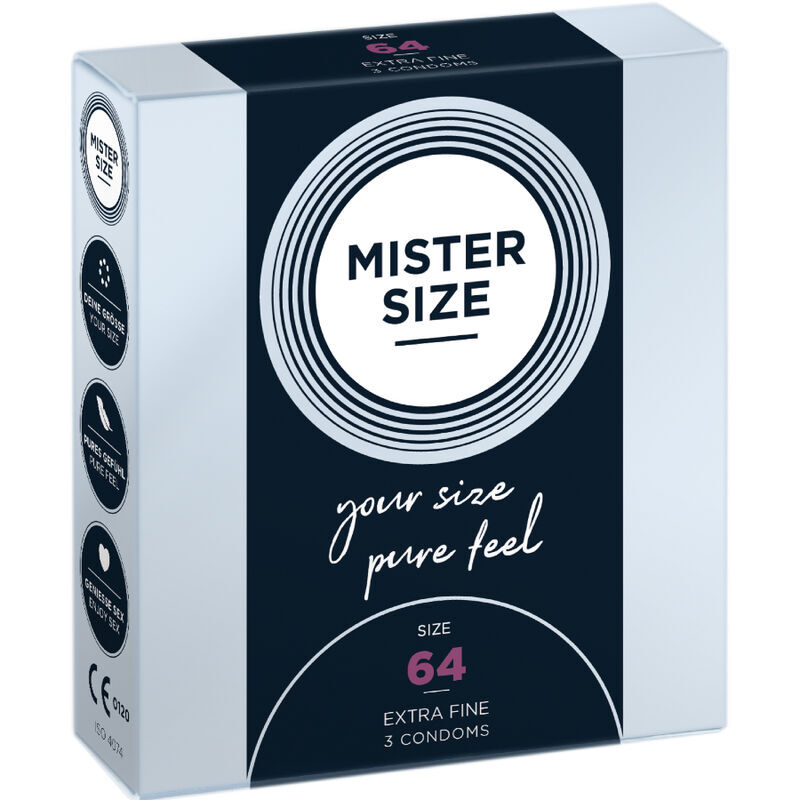 Mister Size XXL 64mm 3片裝 超薄大碼乳膠安全套