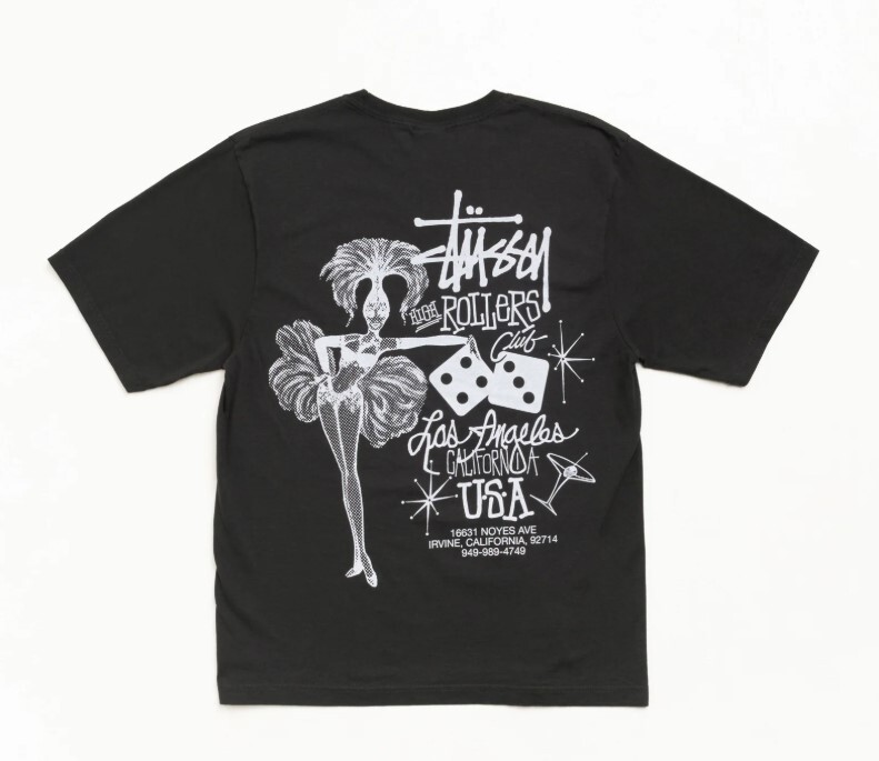 Stussy HIGH ROLLERS PIGMENT DYED TEE 跳舞短Tee 1905200