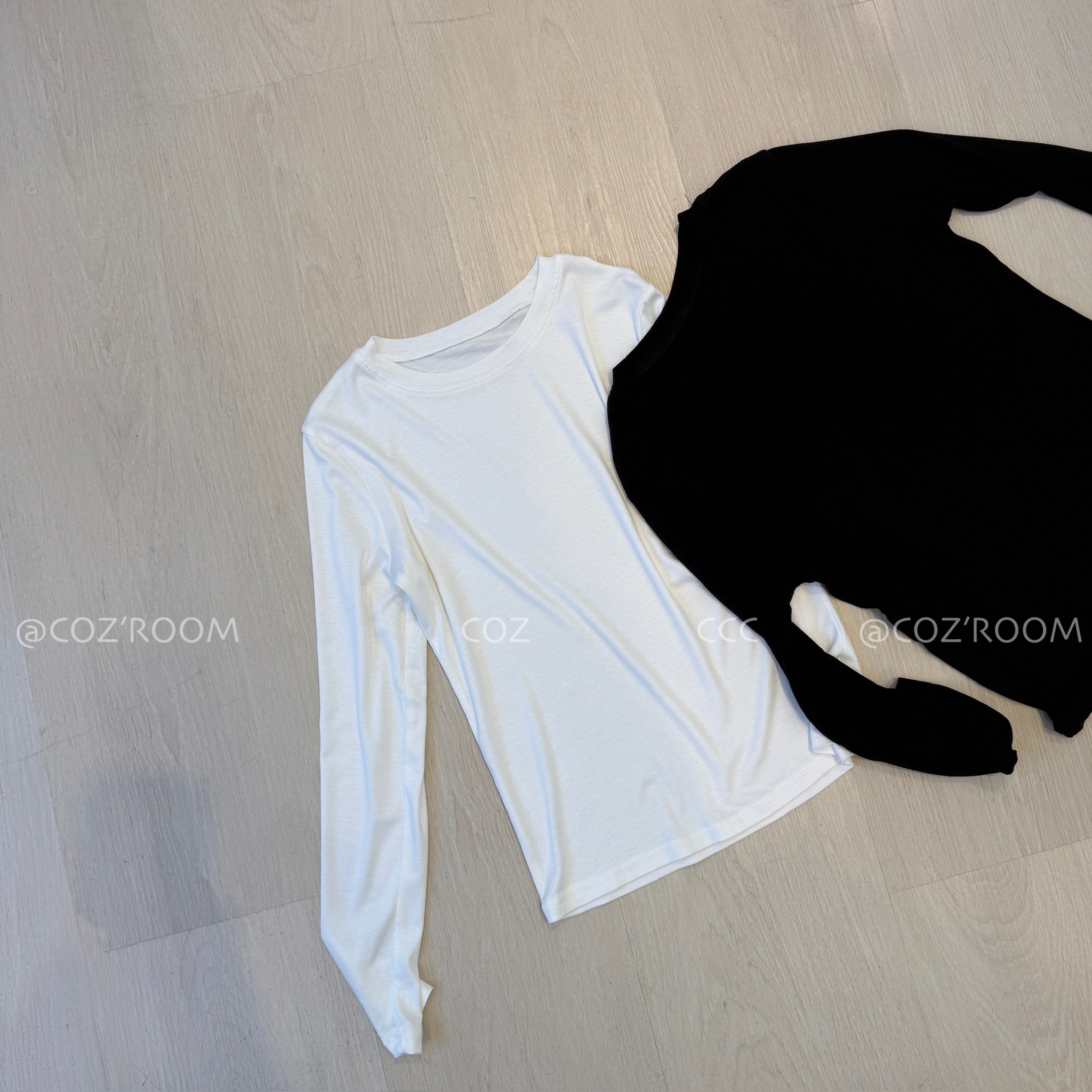 A20- white&black 親膚內搭打底上衣 (2色) _869