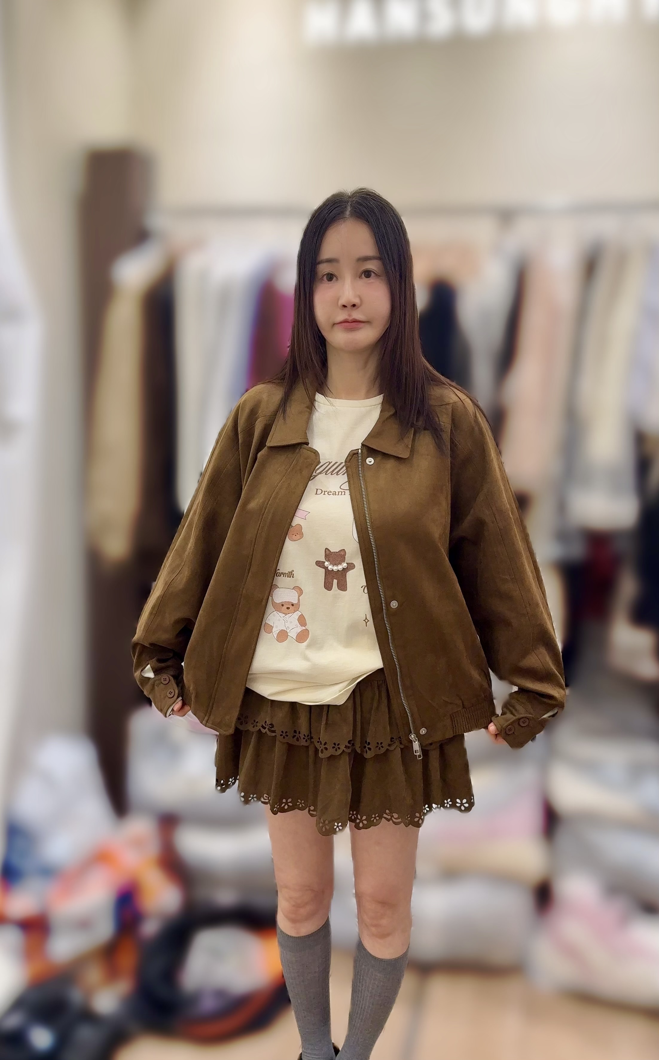 HG09  韓國🇰🇷猄皮外套 胸49 長24.5 $929