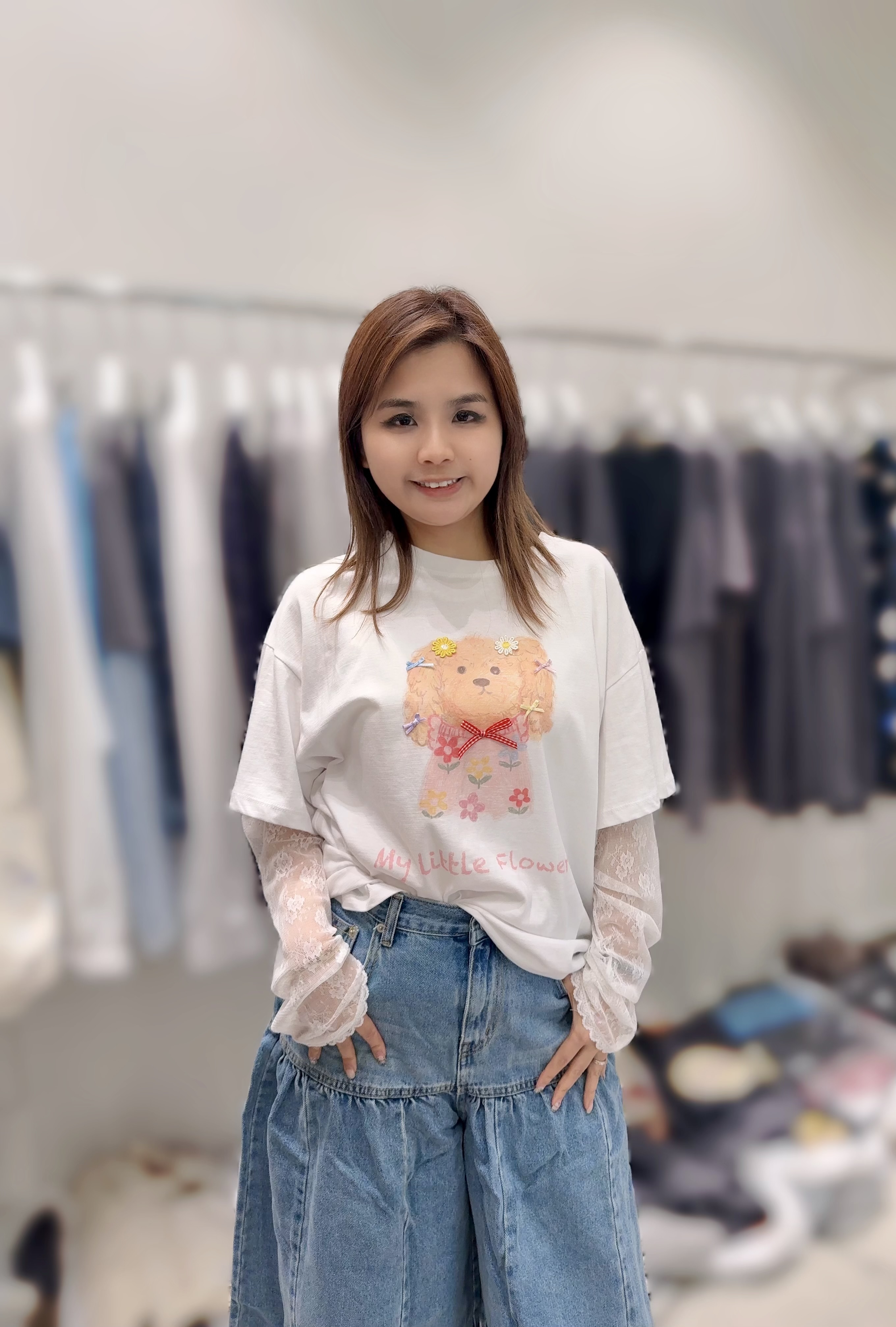 VE01 可愛lace小狗 胸44 長26 $539 校長價