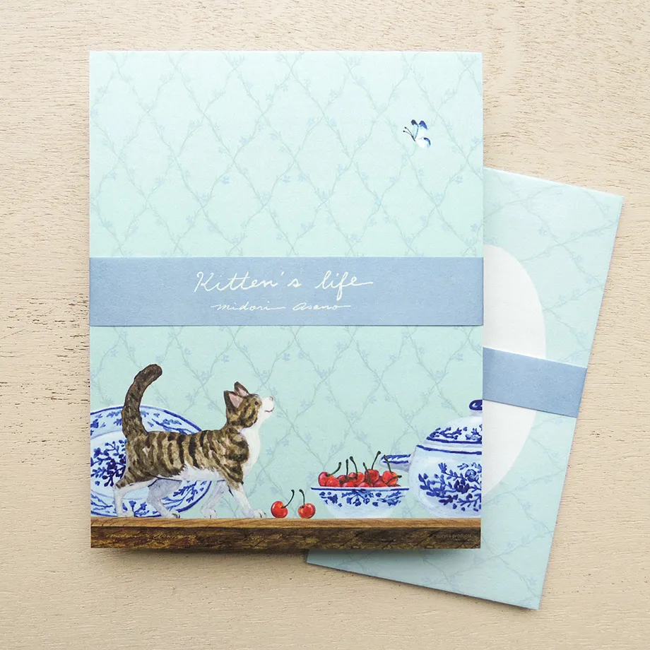 淺野綠 Kitten’s life 和紙信紙信封組 日本表現社