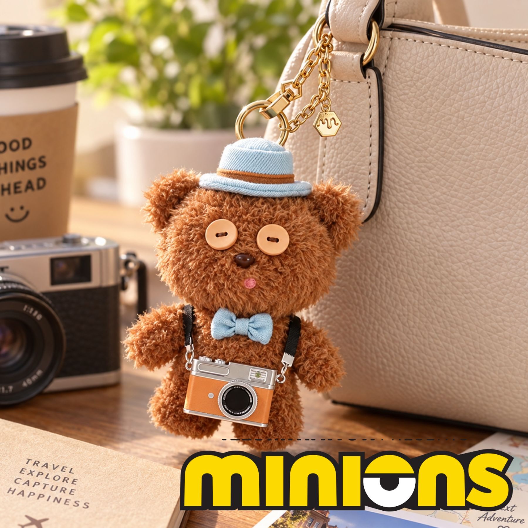 Minions - plush doll keychain ornaments- Tim